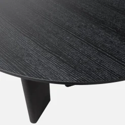 Mesa de comedor ovalada extensible de madera de hevea, 6-8 plazas