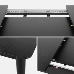 Mesa de comedor rectangular extensible de 6-8 plazas