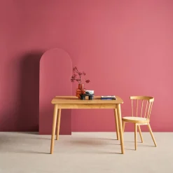Mesa de comedor rectangular extensible de madera, 4-6 plazas