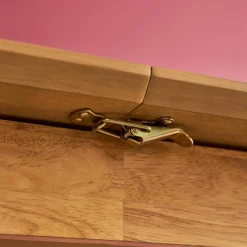 Mesa de comedor rectangular extensible de madera, 4-6 plazas