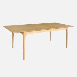Mesa de comedor rectangular extensible de madera, 6-8 plazas