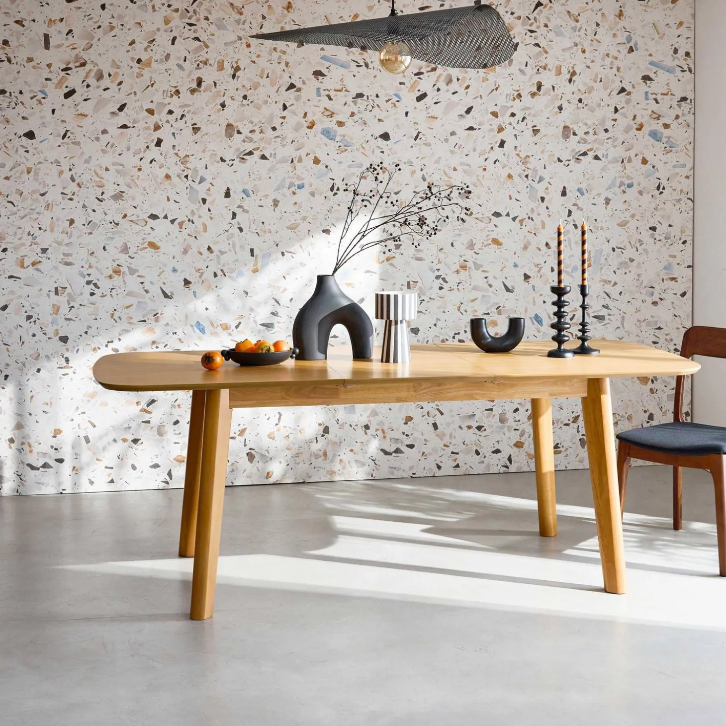 Mesa de comedor rectangular y extensible, 160 - 210cm