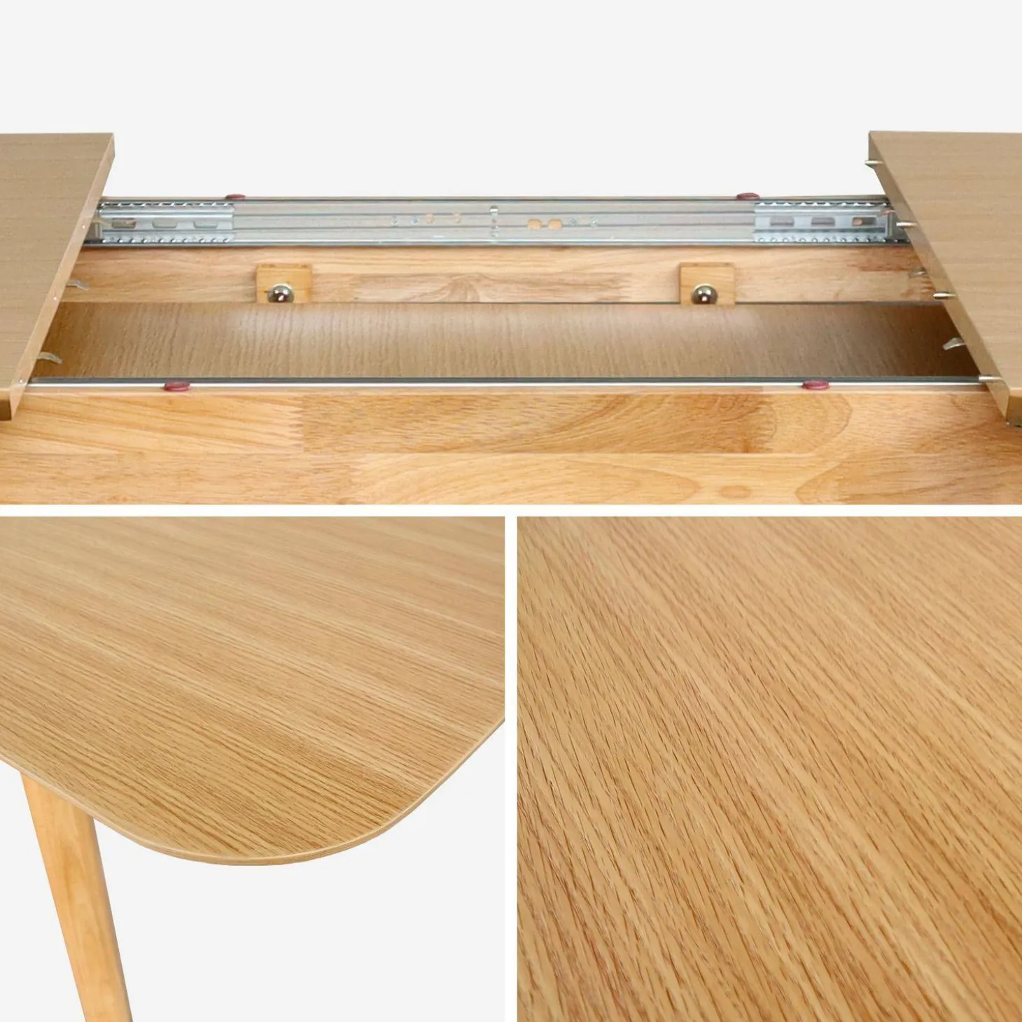 Mesa de comedor rectangular y extensible, 160 - 210cm