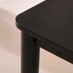 Mesa de comedor rectangular de madera extendible, 6 a 10 plazas