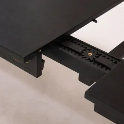Mesa de comedor rectangular de madera extendible, 6 a 10 plazas