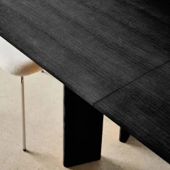 Mesa de comedor rectangular extensible de madera, 6-8 plazas