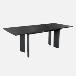Mesa de comedor rectangular extensible de madera, 6-8 plazas