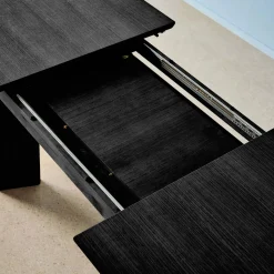 Mesa de comedor rectangular extensible de madera, 6-8 plazas