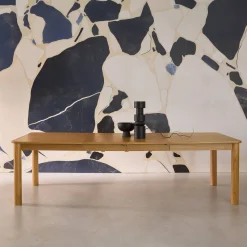Mesa de comedor rectangular de madera extendible, 6 a 10 plazas