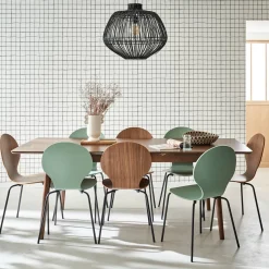Mesa de comedor rectangular extensible de 6-8 plazas