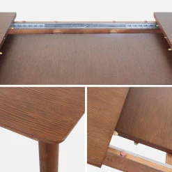 Mesa de comedor rectangular extensible de 6-8 plazas