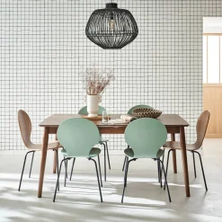 Mesa de comedor rectangular extensible de 6-8 plazas
