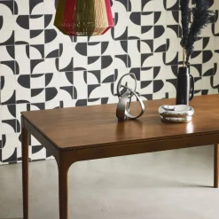 Mesa de comedor rectangular en madera de 6 plazas