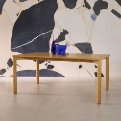 Mesa de comedor rectangular madera, 6 plazas