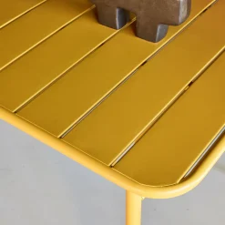 Mesa de jardín bistró de acero, 6-8 plazas, 160cm