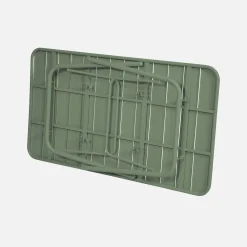 Mesa de jardín bistró de acero plegable, 6 plazas, 140cm