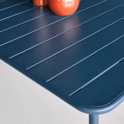 Mesa de jardín bistró de acero, 6-8 plazas, 160cm