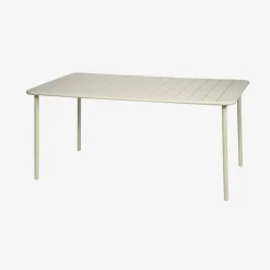 Mesa de jardín bistró de acero, 6-8 plazas, 160cm