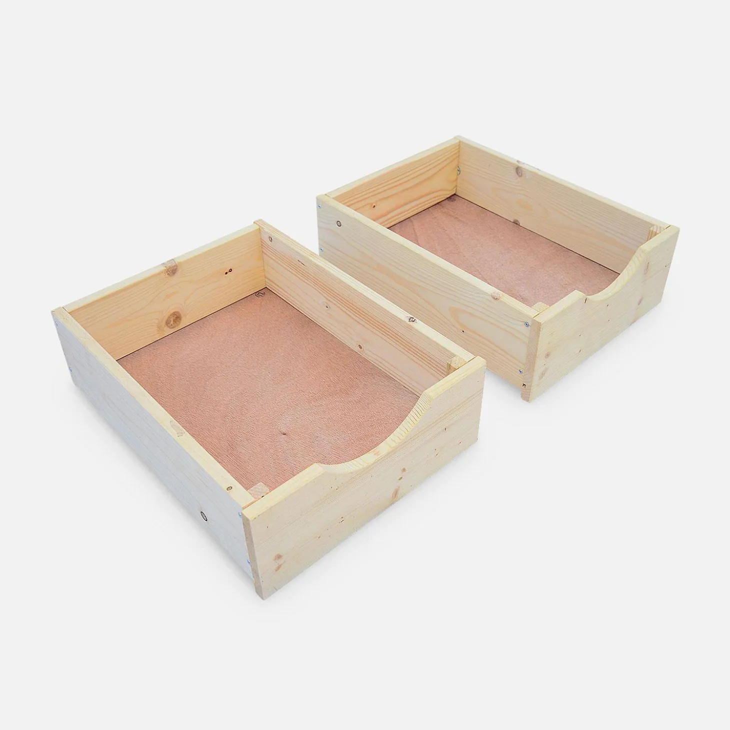 Mesa de jardín con 2 cajones