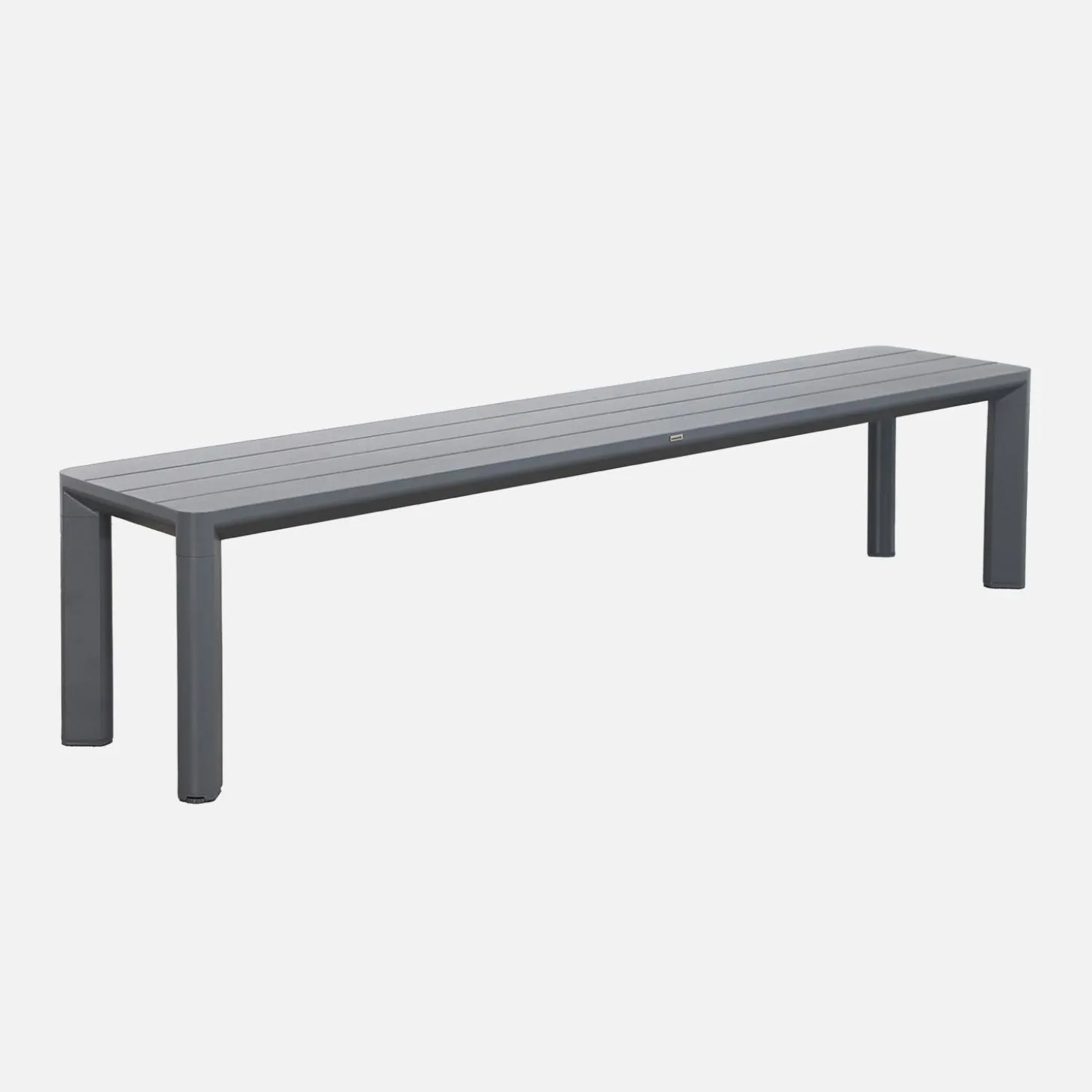 Mesa de jardín de aluminio,1 banco 4 sillas
