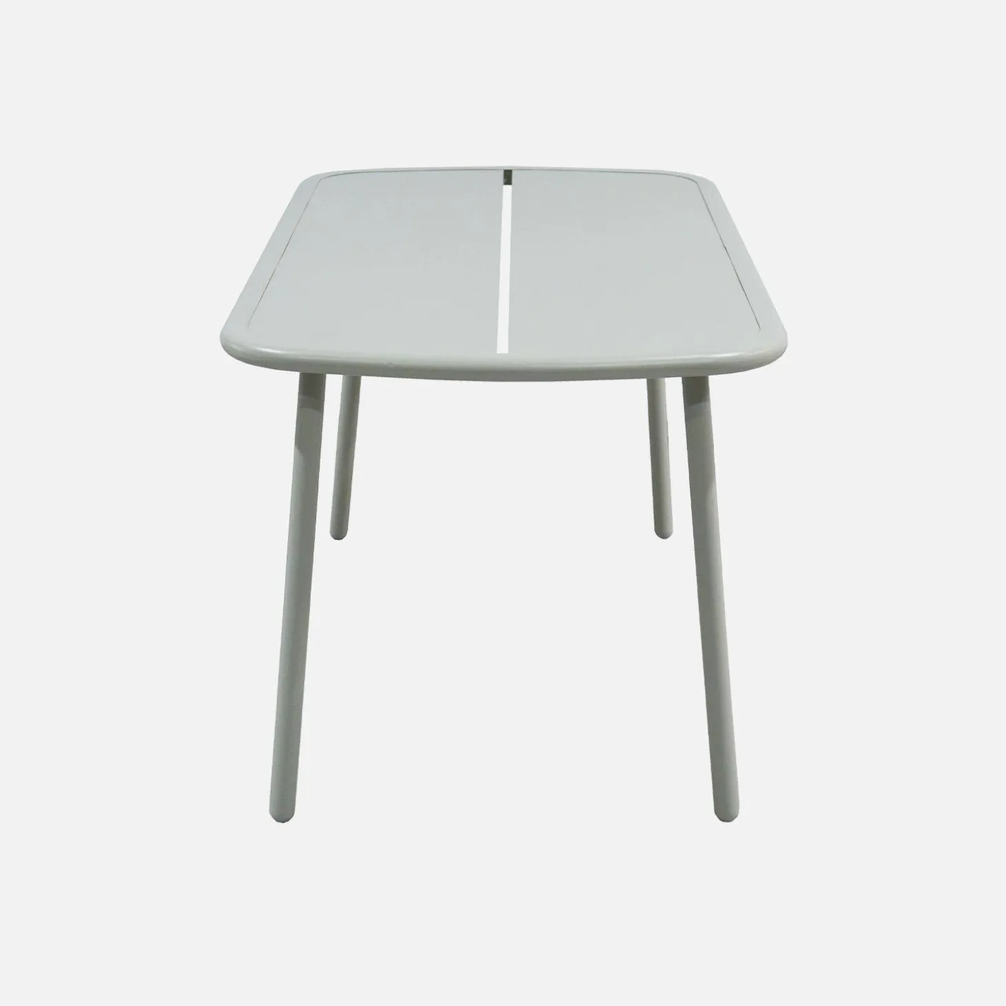 Mesa de jardín de aluminio, 4-6 plazas