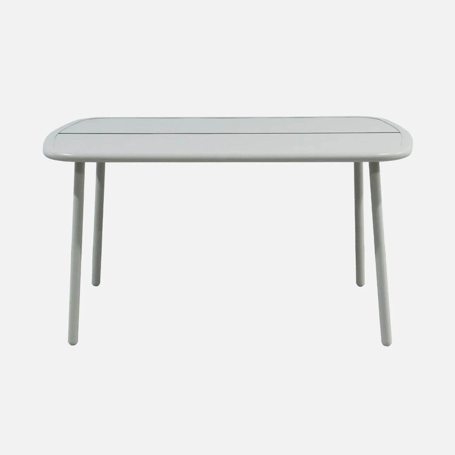 Mesa de jardín de aluminio, 4-6 plazas