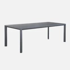 Mesa de jardín de aluminio de 8 plazas