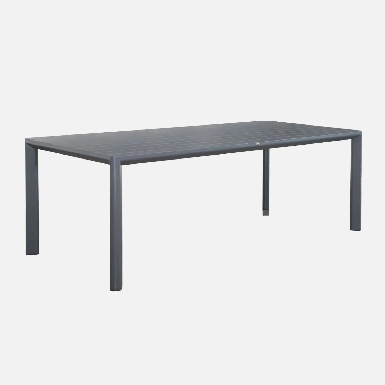 Mesa de jardín de aluminio de 8 plazas
