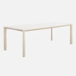 Mesa de jardín de aluminio de 8 plazas
