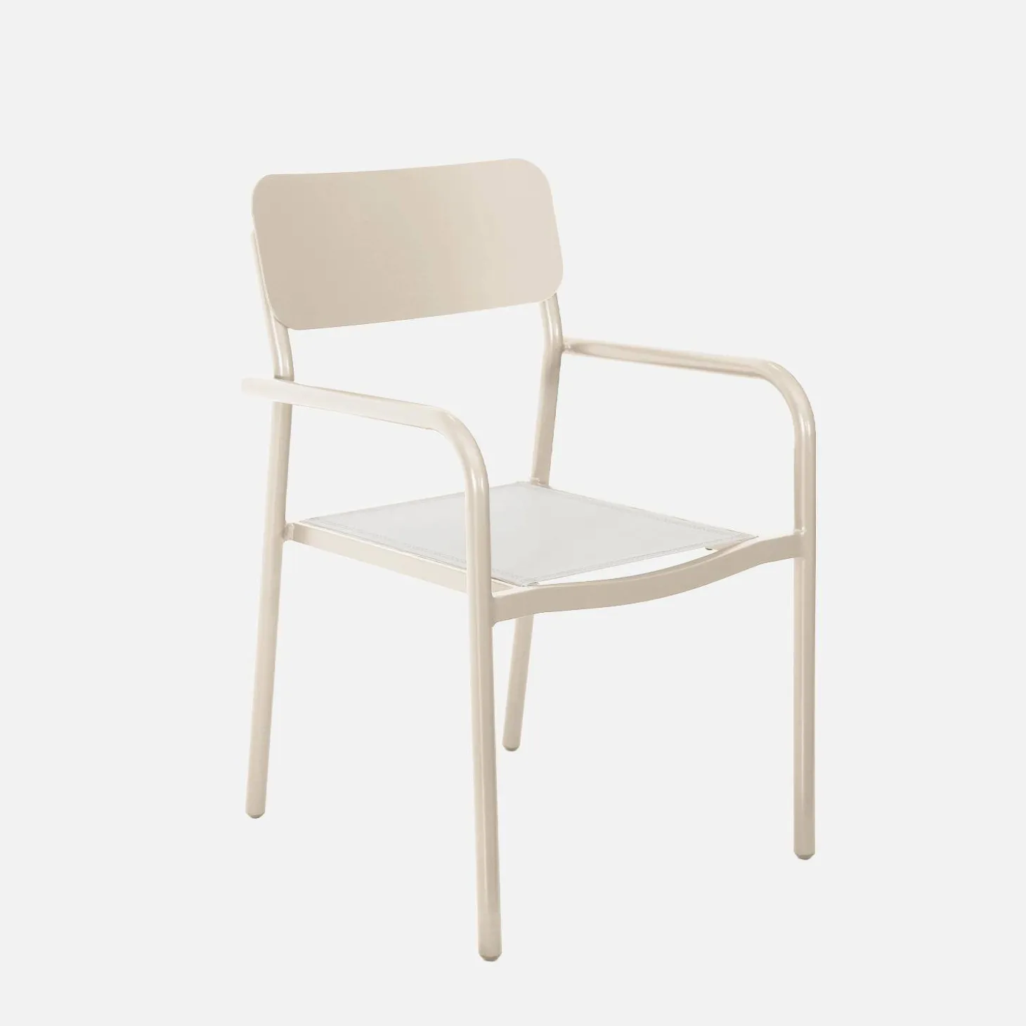 Mesa de jardín de aluminio con 1 banco y 4 sillones