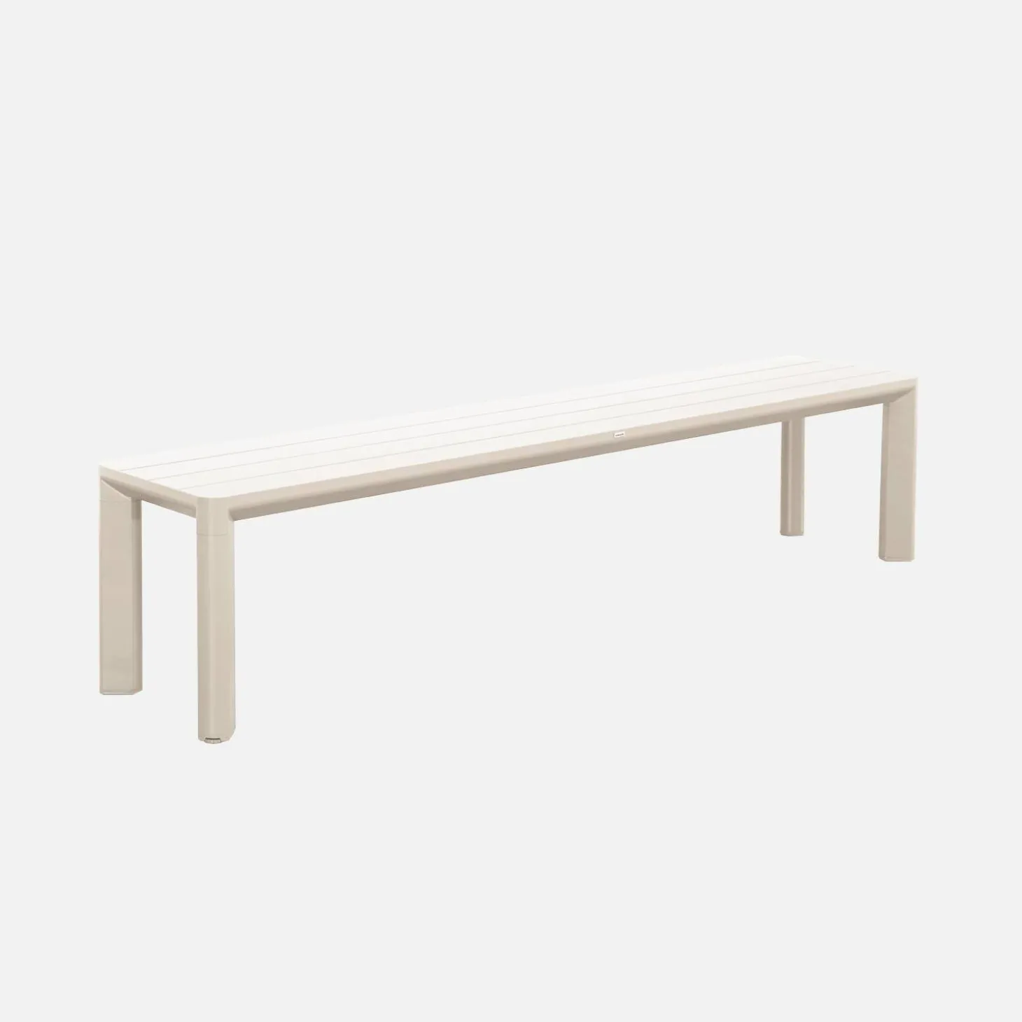 Mesa de jardín de aluminio con 1 banco y 4 sillones