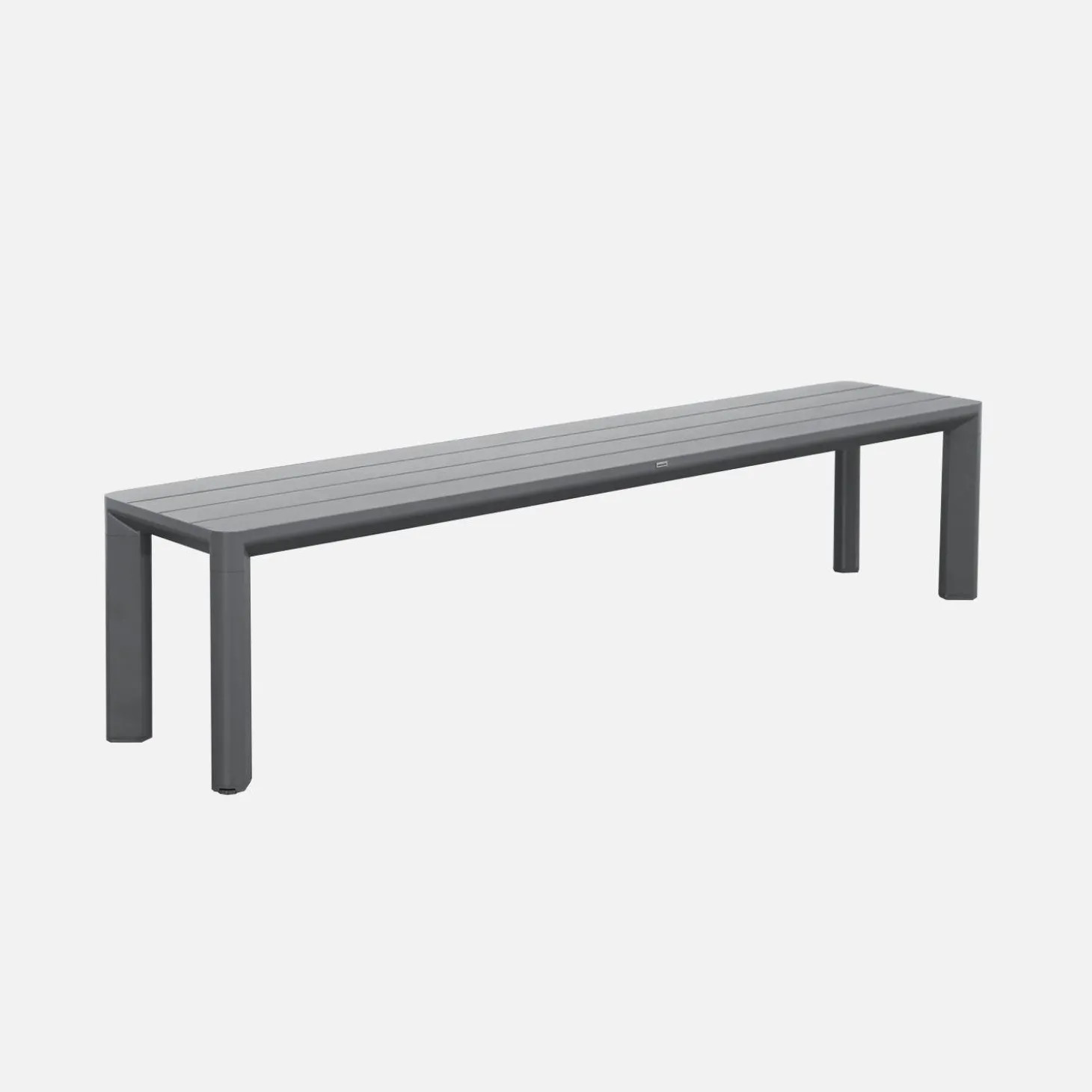 Mesa de jardín de aluminio con 1 banco y 4 sillones
