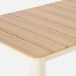 Mesa de jardín de aluminio, 8 plazas