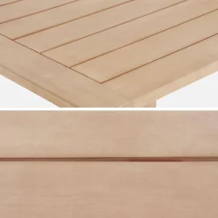Mesa de jardín de madera de eucalipto de 8 plazas
