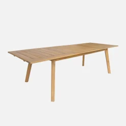 Mesa de jardín de madera de acacia con 8 sillas
