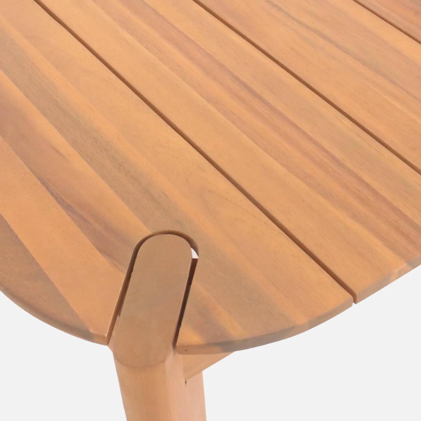 Mesa de jardín de madera de acacia, 6 plazas