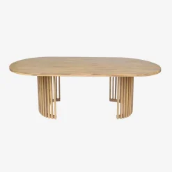 Mesa de jardín de madera de acacia, 6 plazas