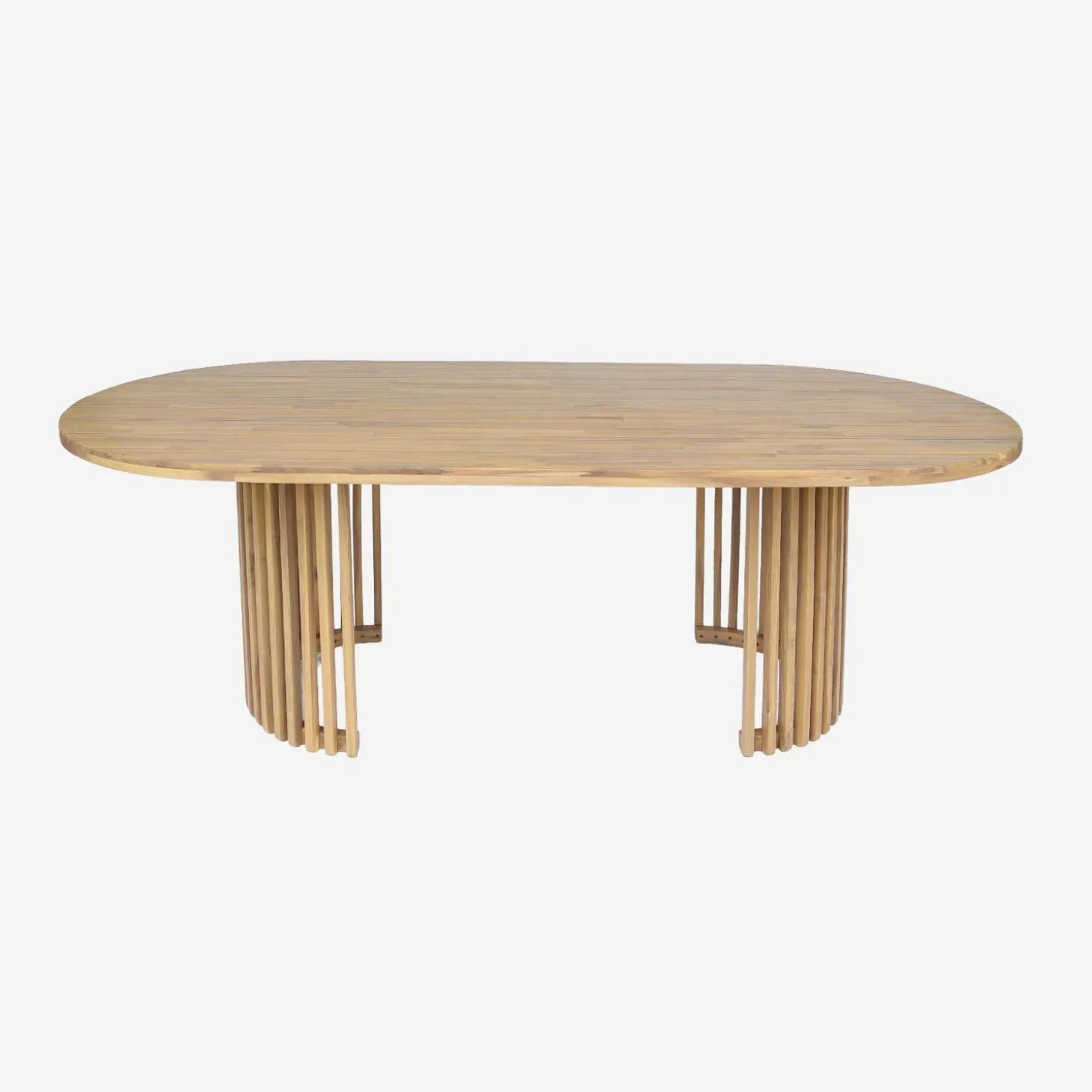 Mesa de jardín de madera de acacia, 6 plazas