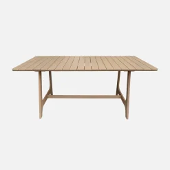 Mesa de jardín de madera de acacia para 8 personas