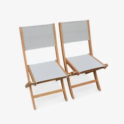 Mesa de jardín de madera extensible, 8 sillas