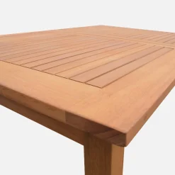 Mesa de jardín de madera extensible de 6 a 8 plazas