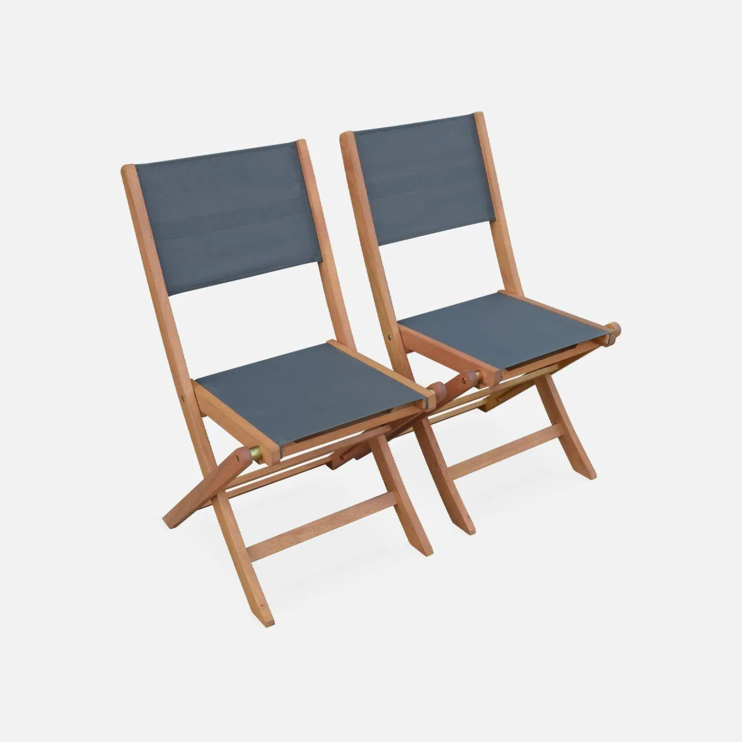 Mesa de jardín de madera extensible, 8 sillas