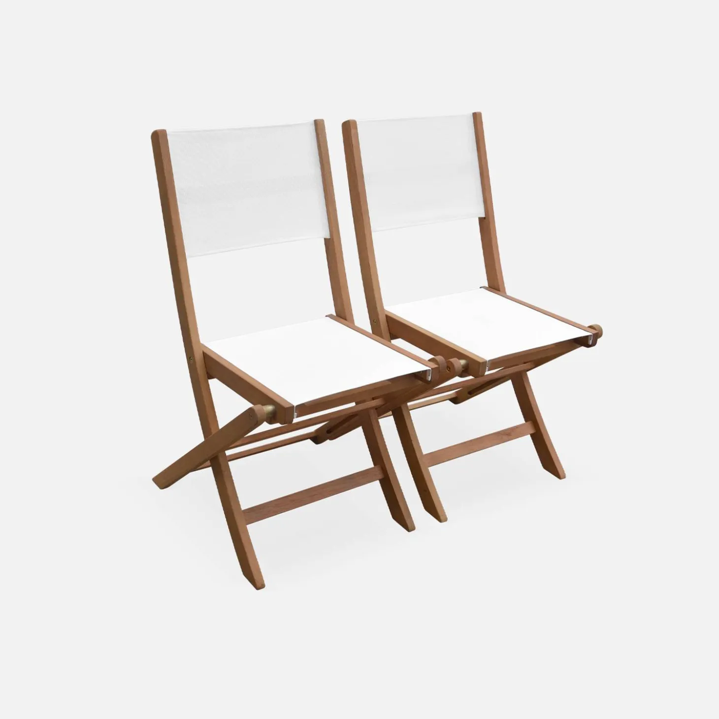 Mesa de jardín de madera extensible, 8 sillas