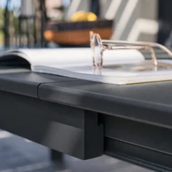 Mesa de jardín extensible de aluminio, 12 a 14 plazas