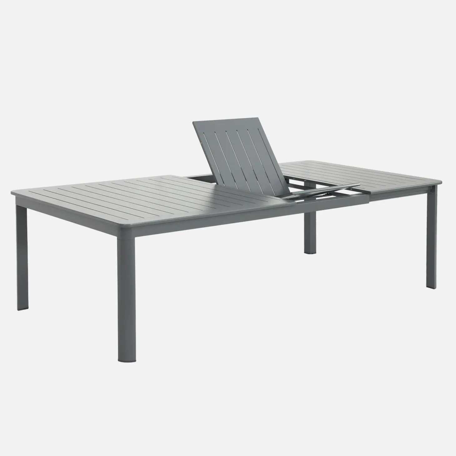 Mesa de jardín extensible de aluminio, 12 a 14 plazas