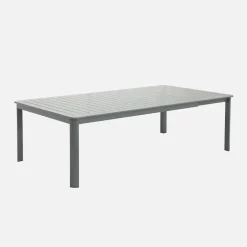 Mesa de jardín extensible de aluminio, 12 a 14 plazas