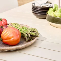 Mesa de jardín extensible de aluminio con 10 sillas