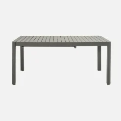 Mesa de jardín extensible de aluminio, 6-10 lugares