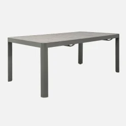 Mesa de jardín extensible de aluminio, 6-10 lugares