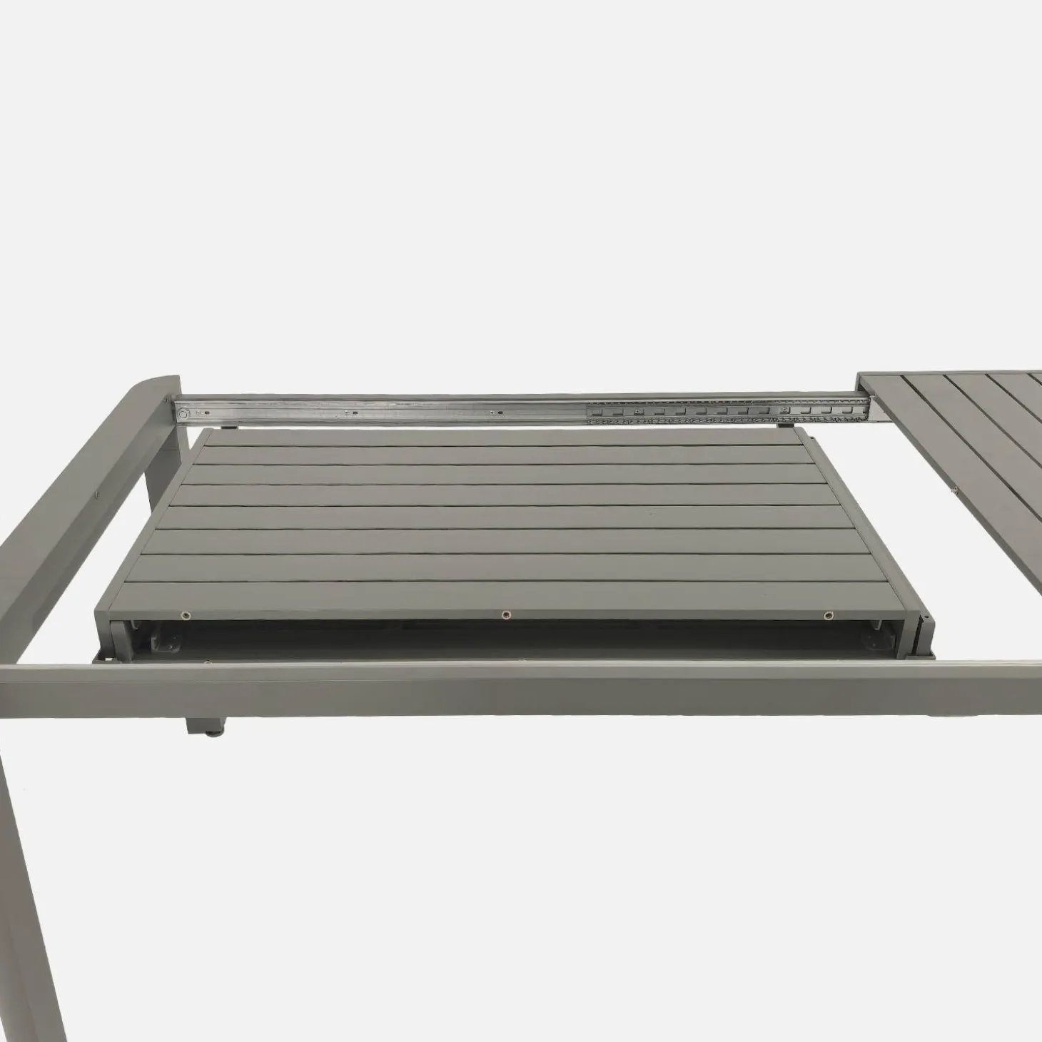Mesa de jardín extensible de aluminio, 6-10 lugares